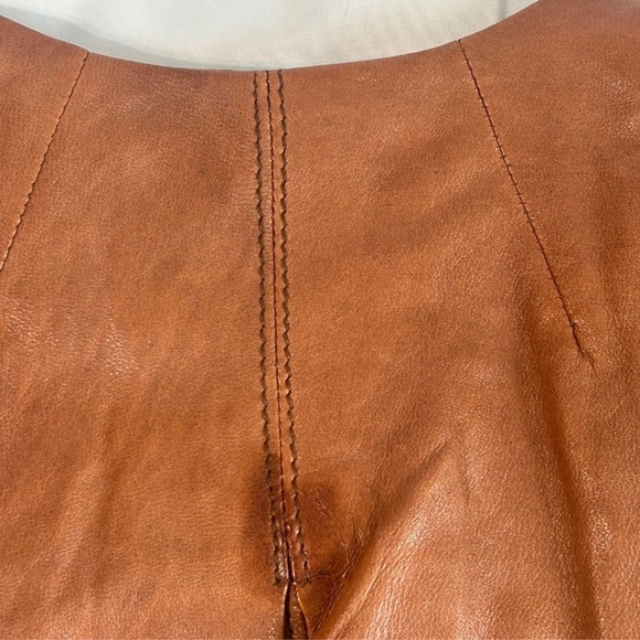 Juicy Couture Soft Brown Leather Jacket, Size: Petite - Picture 13 of 15